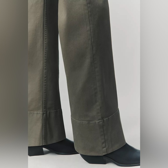 NWT The Rylan Relaxed High Rise Flare Pants by Pilcro in Dried Fern, size 34 - Picture 3 of 13
